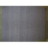 Jute carpet, 300Lx250W, en gris and noir herringbone design PLEASE always check condition before