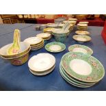 Collection of modern Chinese tea bowls & saucers PLEASE always check condition before bidding or