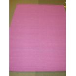 Jute carpet, 300Lx250W, violet & hot pink herringbone design PLEASE always check condition before