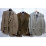 2 gentlemans check sports jacket, 1 by 'Harrods', & blown cordlane jacket PLEASE always check