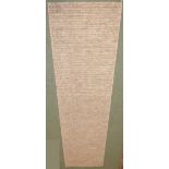 Seagrass runner, 288Lx80W, oatmeal woven finish PLEASE always check condition before bidding or