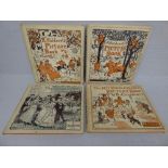 BOOKS, Four illustrated R. Caldecott picture books, Frederick Warne & Co; "The Hey Diddle Diddle,