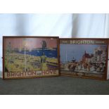 Southern Railway poster 'Fame, Brighton, Fashion' & another poster 'Brighton & Hove' (