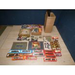 Large qty of '00' Gauge train track buildings & engines, carriages by various makers, Hornby, Palito