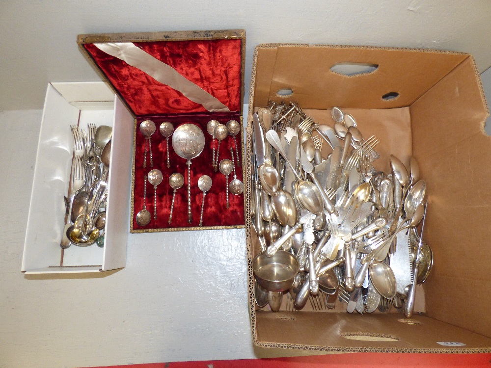 Large qty of various silver plated cutlery PLEASE always check condition PRIOR to bidding, or