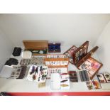 Qty of various salmon & trout flies & fly boxes and gun cleaning kit PLEASE always check condition