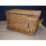 Large wicker basket 54H x 88W cm PLEASE always check condition PRIOR to bidding, or email us a