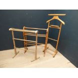 2 pine towel rails & pine suit hanger PLEASE always check condition PRIOR to bidding, or email us