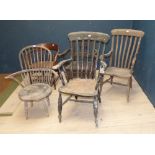 5 various country style armchairs PLEASE always check condition PRIOR to bidding, or email us a