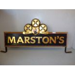 Marston's gilt wooden pub sign PLEASE always check condition PRIOR to bidding, or email us a