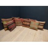 8 Kilim cushions PLEASE always check condition PRIOR to bidding, or email us a condition report
