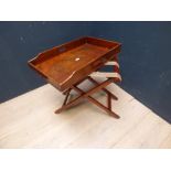 Victorian mahogany butlers tray on stand PLEASE always check condition PRIOR to bidding, or email us