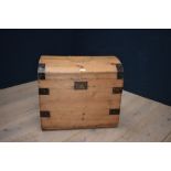 Pine trunk with domed top 61W cm PLEASE always check condition PRIOR to bidding, or email us a