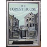 1960/1970 hand painted pub sign 'The Forest House' 122H x 90Wcm PLEASE always check condition