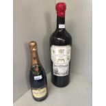 3 litres of 'Herederos Del Marques De Riscal Rioja 1996' & a bottle of 'CAVA by Olivelia Ferrari'