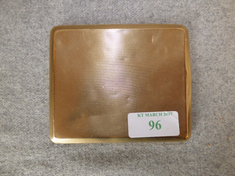 9ct gold cigarette case with slide action, 119g gross PLEASE always check condition PRIOR to - Image 2 of 2