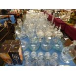 Large qty of glass incl. drinking vessels, jugs etc. PLEASE always check condition PRIOR to bidding,