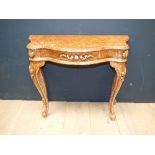 Decorative continental style console table 74H x 83Wcm PLEASE always check condition PRIOR to