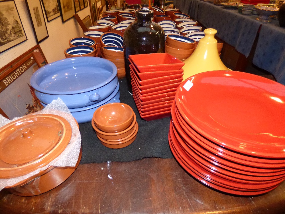 Qty of colourful modern kitchen china, including a tagine PLEASE always check condition PRIOR to - Image 2 of 2