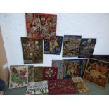 Collection of various tapestry panels PLEASE always check condition PRIOR to bidding, or email us