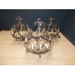 3 metal chandeliers PLEASE always check condition PRIOR to bidding, or email us a condition report