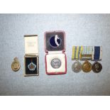 Group of 3 Korean Campaign medals to D. McSweeney , PO HMS Phoenix/LDG SMN, RN, Army Rifle