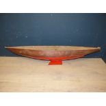 Vintage teak pond yacht hull PLEASE always check condition PRIOR to bidding, or email us a condition