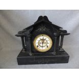 French slate mounted clock PLEASE always check condition PRIOR to bidding, or email us a condition