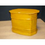 Decorative yellow painted occasional table 46H x 63Wcm PLEASE always check condition PRIOR to