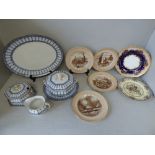 Qty of china incl. Losolware & 4 plates of 'Bainesfather', Staffordshire, 'The Girls of