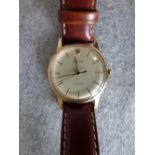 ROLEX watch, gents Precision, 9ct gold, hallmarked B'ham 1965. Reference 12834, serial 402441.