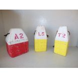 3 decorative painted wooden door stops PLEASE always check condition PRIOR to bidding, or email us a