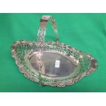 Edwardian silver swing handle basket with pierced sides, London 1901, 17ozt PLEASE always check