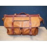 Vintage style overnight leather bag PLEASE always check condition PRIOR to bidding, or email us a
