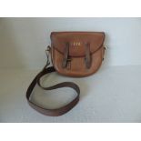 Vintage brown leather cartridge bag PLEASE always check condition PRIOR to bidding, or email us a