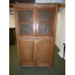 Decorative pine housekeeper's cupboard 173H x 98W PLEASE always check condition PRIOR to bidding, or