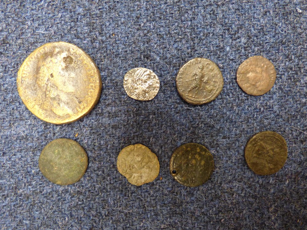 8 Roman coins PLEASE always check condition PRIOR to bidding, or email us a condition report request