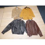 4 various gentleman's jackets PLEASE always check condition PRIOR to bidding, or email us a