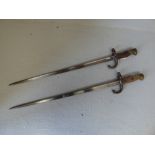 2 military bayonets PLEASE always check condition PRIOR to bidding, or email us a condition report