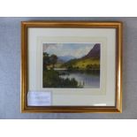 Watercolour by Edward H. Thompson (1879-1949) of 'Rydal Water and Nab Scar', signed & dated 1928,
