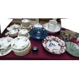 A Royal Worcester 'Valencia' pattern dinner service & assorted ceramics & glassware PLEASE always