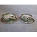 2 teacups and saucers PLEASE always check condition PRIOR to bidding or email us with a condition