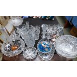 A qty of assorted cut glass to include glasses and bowls PLEASE always check condition PRIOR to