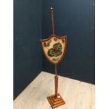 Pole screen with tapestry work shield PLEASE always check condition PRIOR to bidding or email us