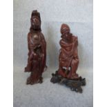 Chinese wooden figure PLEASE always check condition PRIOR to bidding or email us with a condition