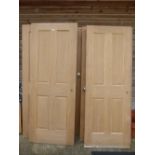 8 matchin oak panelled doors 199x77 PLEASE ALWAYS CHECK CONDITION PRIOR TO BIDDING