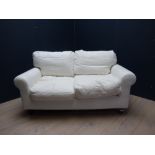 Contemporary 2 seater sofa 82H x 146W cm PLEASE ALWAYS CHECK CONDITION PRIOR TO BIDDING