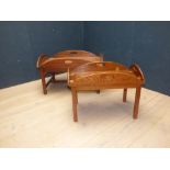 2 Butler's trays on stands PLEASE ALWAYS CHECK CONDITION PRIOR TO BIDDING