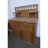 Victorian pine dresser with 2 single drawer cupboards 145H x 112W PLEASE ALWAYS CHECK CONDITION