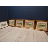 After Cecil Aldin, set of 4 colour prints, The Grand National, Signed in pencil and numbered 72,